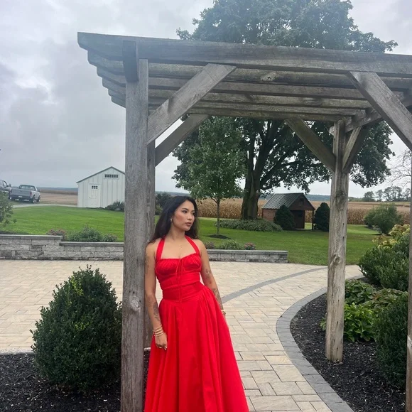 House of CB Red Midi Dress